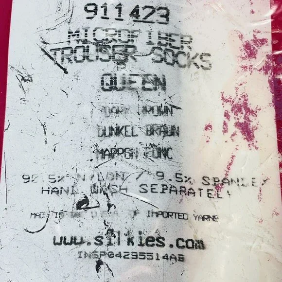 Silkies 2 Pack Trouser Socks Dark Brown Microfiber NEW Queen Size 911423 - Picture 6 of 6